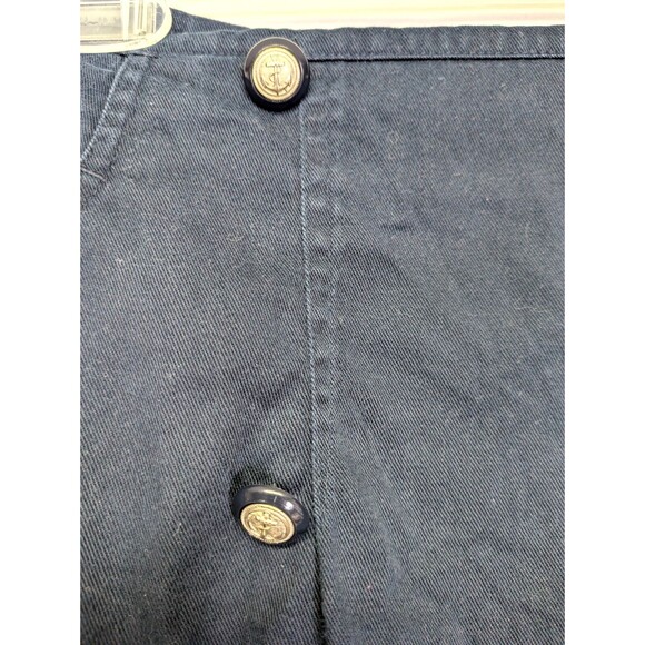 Vintage Nipon Studio Long Wrap Pencil Skirt Nautical Sailor 100% Cotton Size 8 - Picture 4 of 8